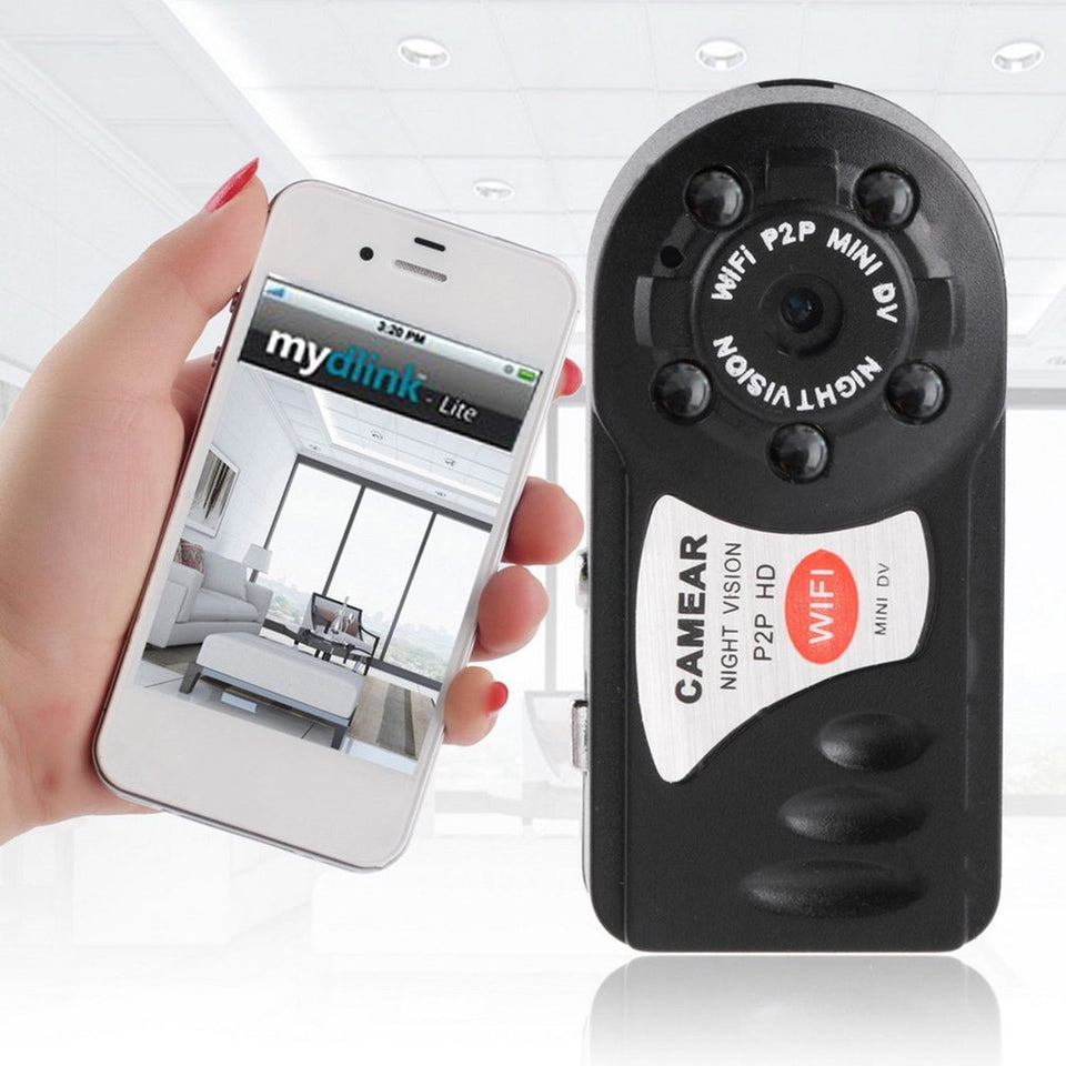 P2P HD Nueva tecnología Mini Wifi DVR Cámara IP Videocámara Grabadora de video Visión nocturna DV 2.4G 802.11n WIFI Construido en antena dropshipping